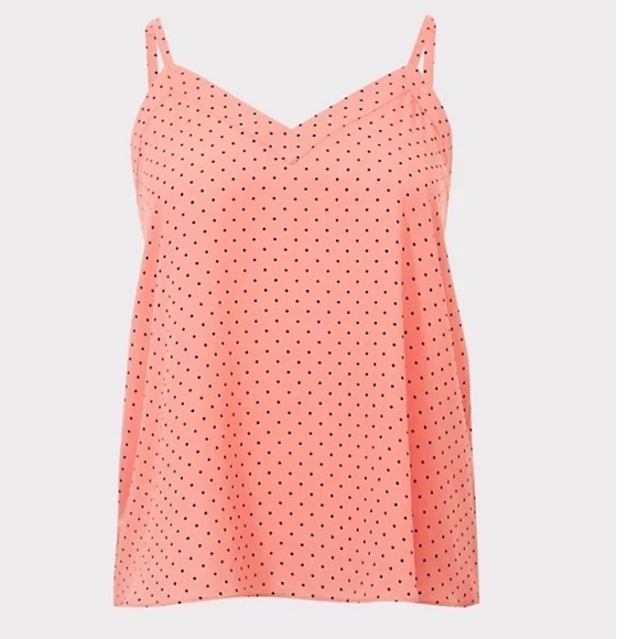 Torrid SOPHIE - CORAL DOT GEORGETTE CAMI size 2X - Picture 3 of 8